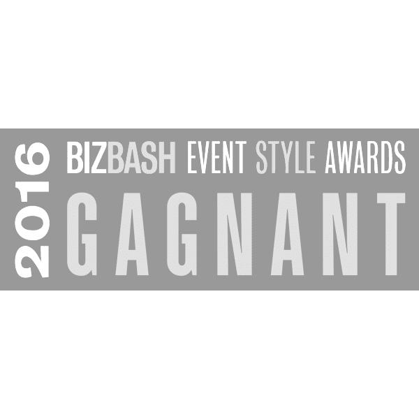 Gagnant au BizBash Event Style Award 2016 dans la catégorie meilleure technologie interactive pour l